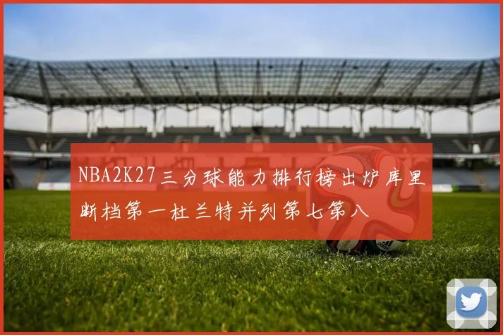 NBA2K27三分球能力排行榜出炉库里断档第一杜兰特并列第七第八